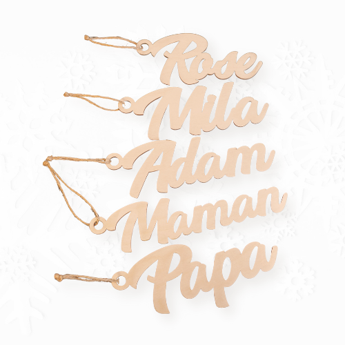 Personalized Christmas gift tags: