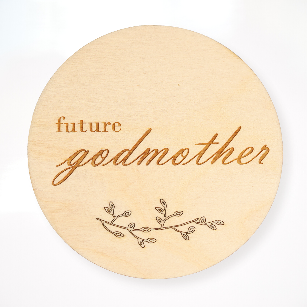 "Future godfather / future godmother" pastille