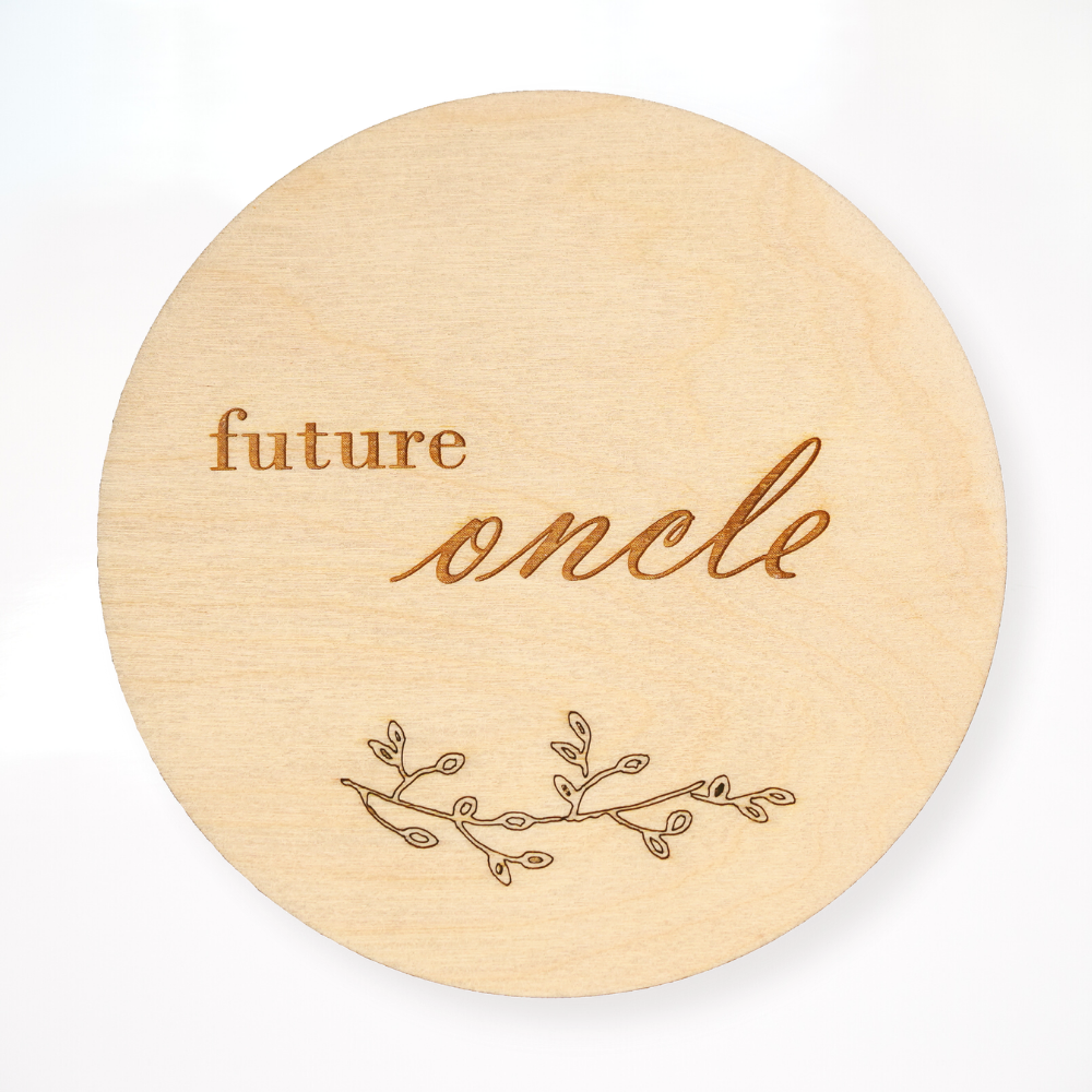 Pastille « future tante / futur oncle »