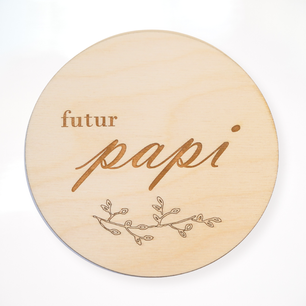 "Futur papi / Future mamie" pastille
