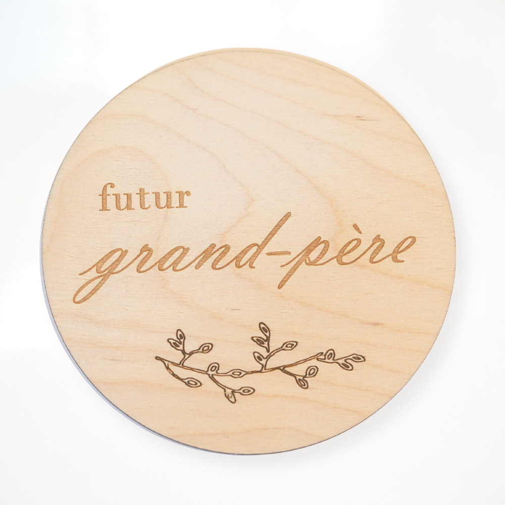 Pastille « futur grand-père / future grand-mère »