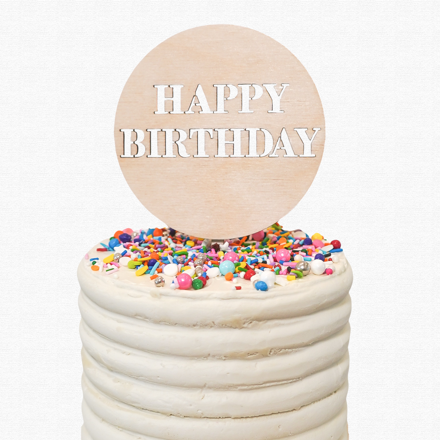 Happy Birthday Cake topper