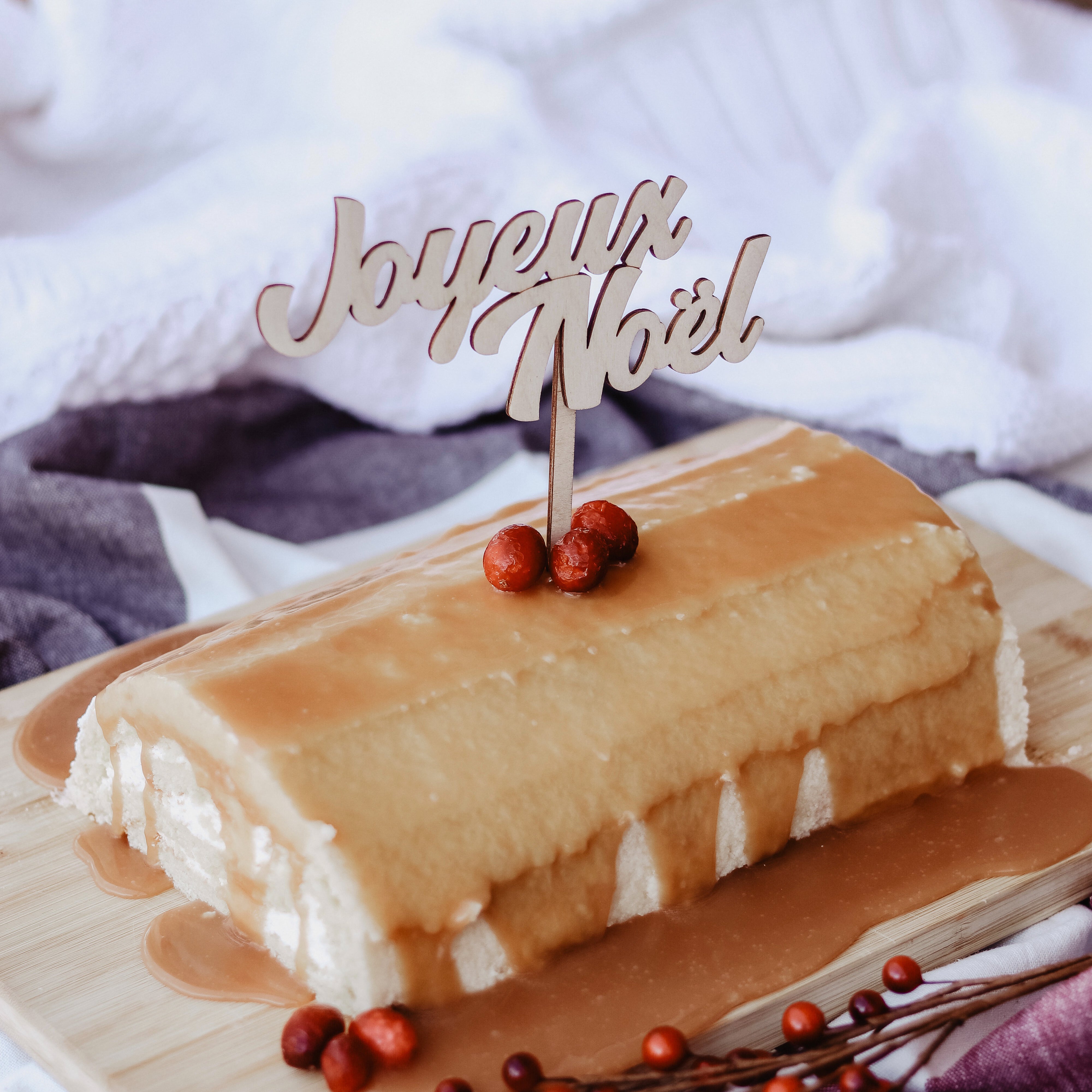 Cake topper «Joyeux Noël»